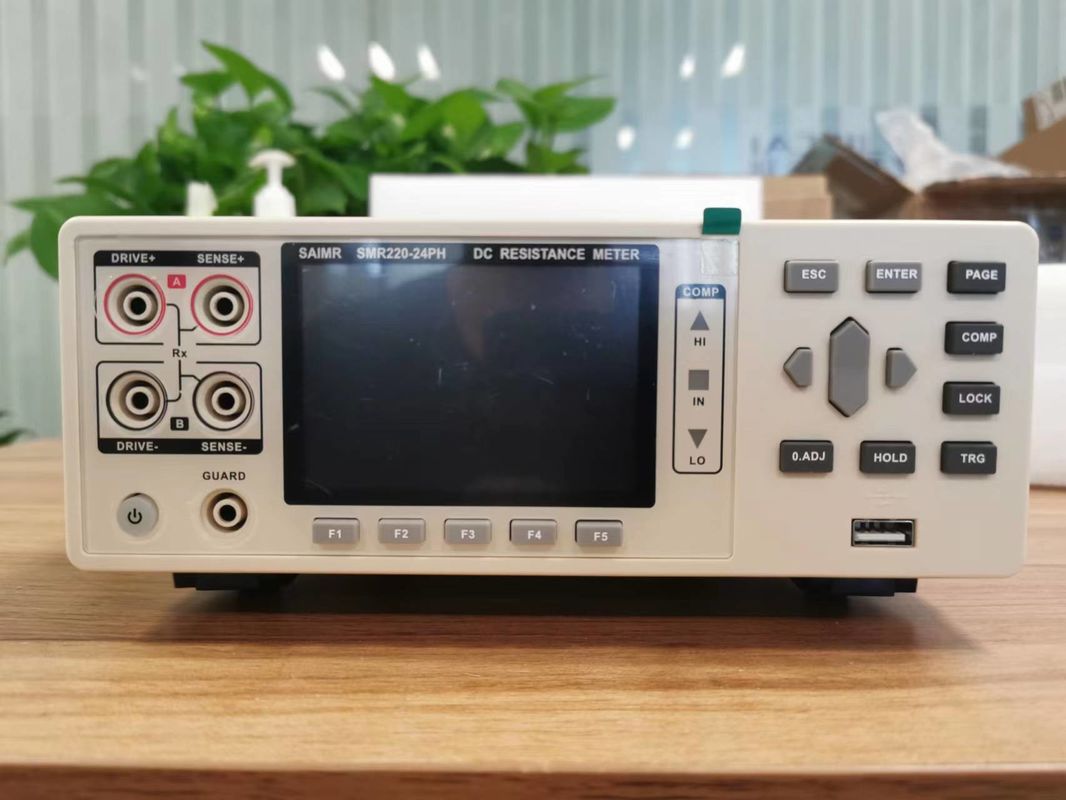 Testeur de tension de batterie portable Testeur de résistance à l'enroulement en courant continu de 0,1 micro ohm à 3,3 méga ohm
