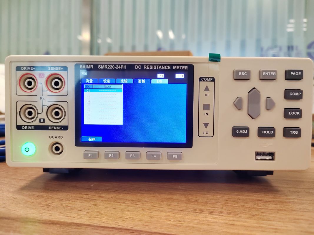 Testeur de résistance en courant continu de haute précision Mètre RS232 Interface Mode d'essai 4 fils ou 2 fils